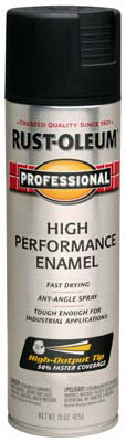 Rust-Oleum® Professional Protective Enamel Spray Paint, 14 Oz, Flat Black
