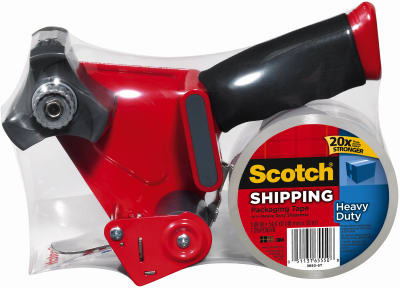Scotch 3850-ST Heavy Duty Shipping Packaging Tape w/ Dispenser, 1.88" x 54.6 Yd