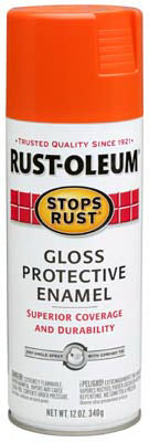 Rust-Oleum® 214084 Stops Rust® Protective Enamel Spray, 12 Oz, Gloss Orange
