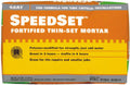 Custom® SDS25 SpeedSet™ Fortified Thin­-Set Mortar, 25 Lb, Gray
