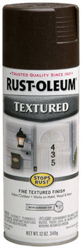 Rust-Oleum® 241255 Stops Rust® Textured Spray Paint, 12 Oz, Dark Brown