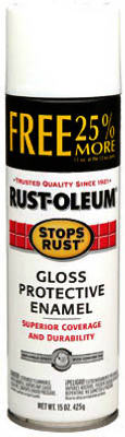 Rust-Oleum® Stops Rust Bonus Can Spray Paint, 16 Oz, Gloss White