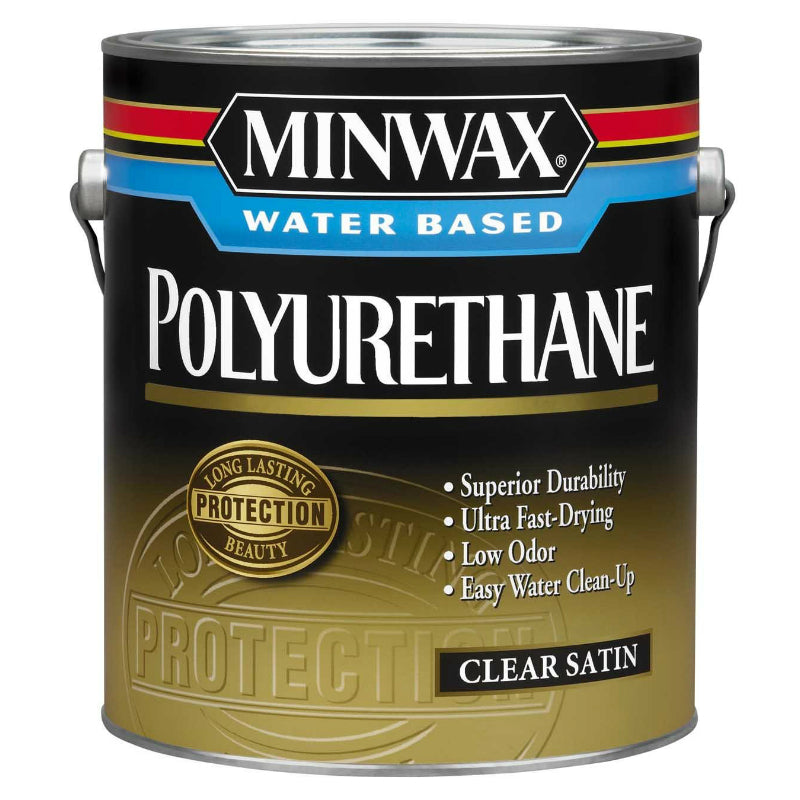 Minwax® 71033 Water Based Oil Modified Polyurethane, Clear Satin, 1-Gallon