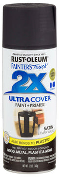 Rust-Oleum® Painter's® Touch 2x Spray Paint, 12 Oz, Satin Dark Walnut