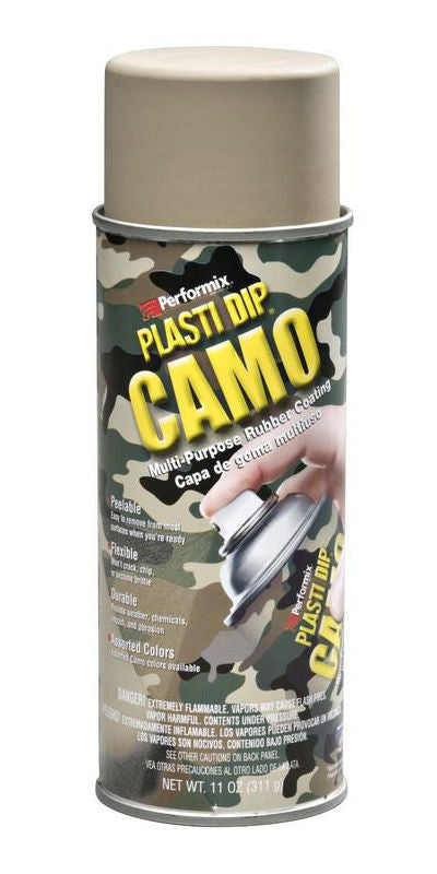 Performix® 11215-6 Plasti Dip® Camo Rubber Coating Aerosol, Tan, 11 Oz