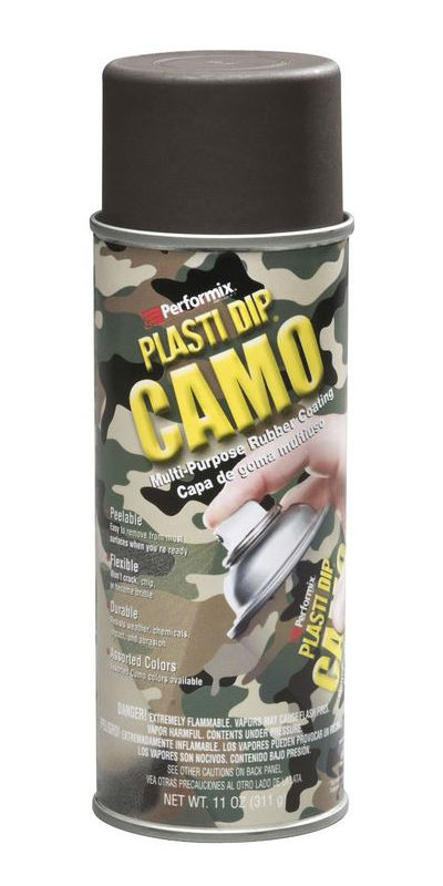 Performix® 11216-6 Plasti Dip® Camo Rubber Coating Aerosol, Brown, 11 Oz