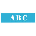 Americana® AS109-K Laser Cut 5" Stencil Font Alphabet, 6" x 18", 7-Sheets