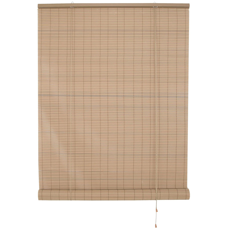 Simple Spaces VRB-36X72WG Vinyl Roll Up Blind, Woodgrain, 36" x 72"