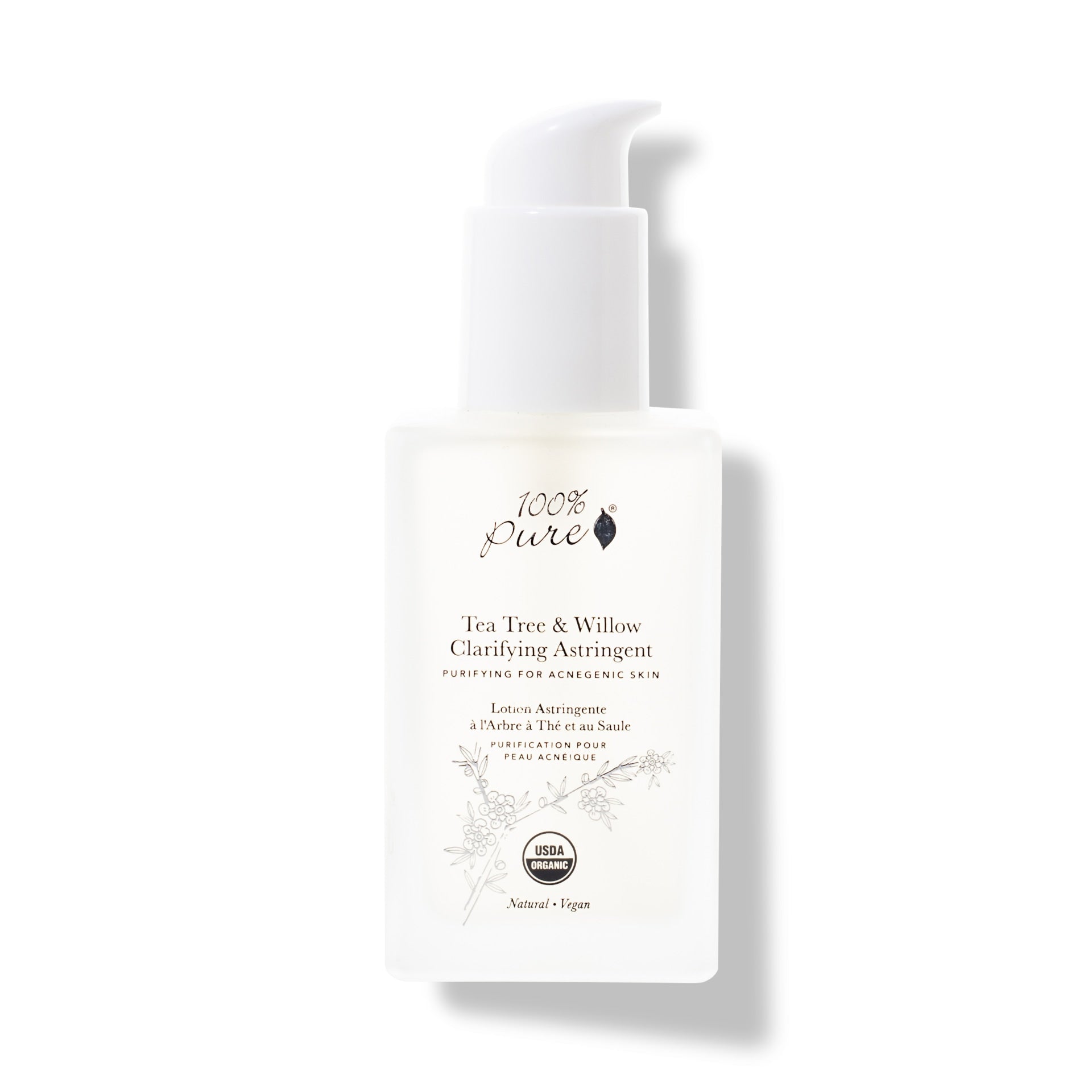 100 Percent Pure Tea Tree & Willow Clarifying Astringent