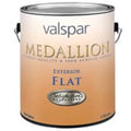 Valspar 27-45508 GAL Medallion Exterior Flat Latex Paint, 1 Gallon, Pastel Base