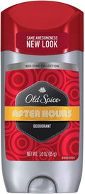Old Spice Red Zone Deodorant Solid, After Hours 3 oz (Pack of 10)