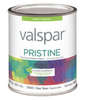 Valspar 18545 Pristine Interior Latex Satin Paint, Clear Base, Quart