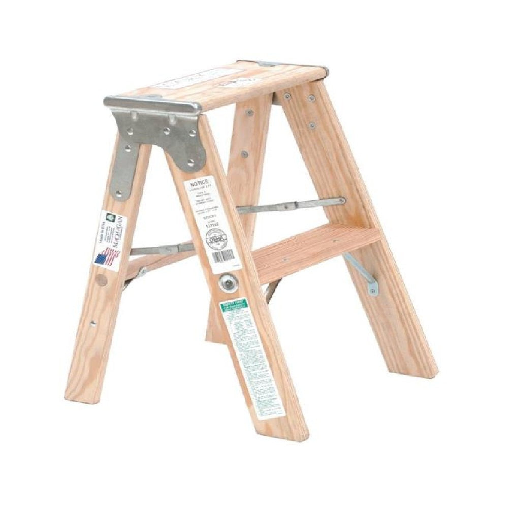 Michigan Ladder  131102 Wood Step Ladder, 2'