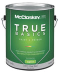 McCloskey 14573 True Basics Exterior Latex Satin Paint, Gallon, Clear Base