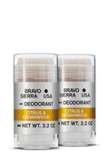 CITRUS & CEDARWOOD DEODORANT - 2-PACK