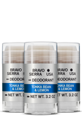 TONKA BEAN & LEMON DEODORANT - 3-PACK