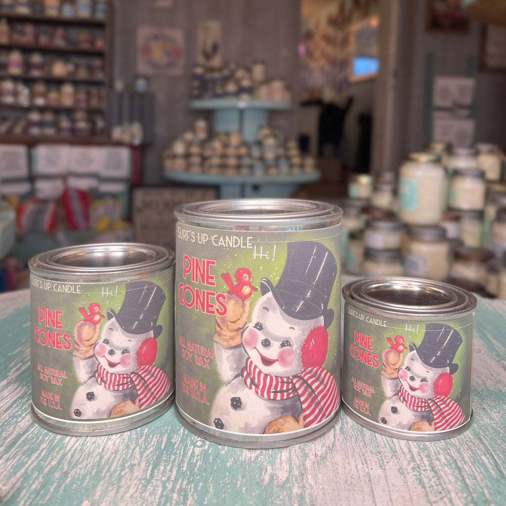 Pine Cones Paint Can Candle - Vintage Collection
