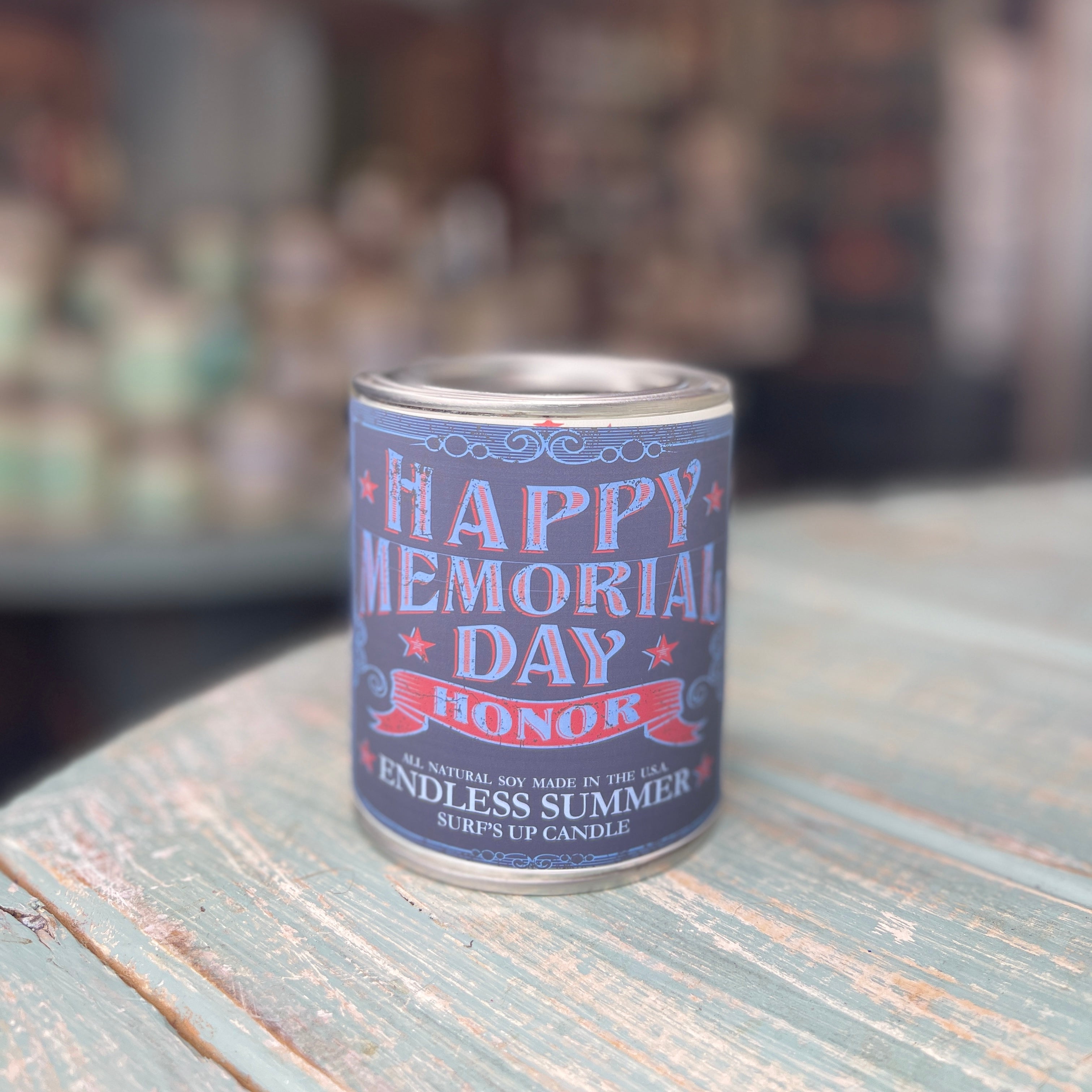 Memorial Day Endless Summer Paint Can Candle - Americana Collection