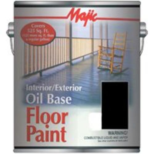 Majic 8-0073-1 Oil Base Floor Paint Black, 1 Gallon