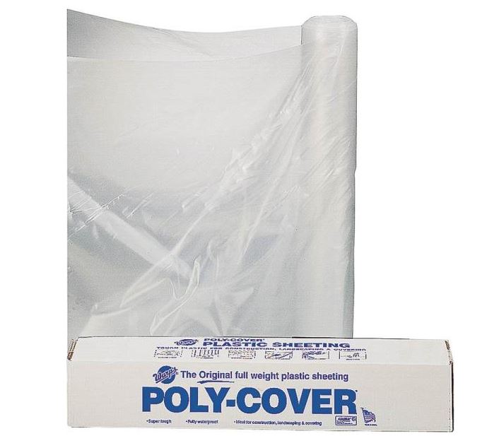 Warp's 4X24-C 4 Mil Clear Poly Film, 24 x 100'