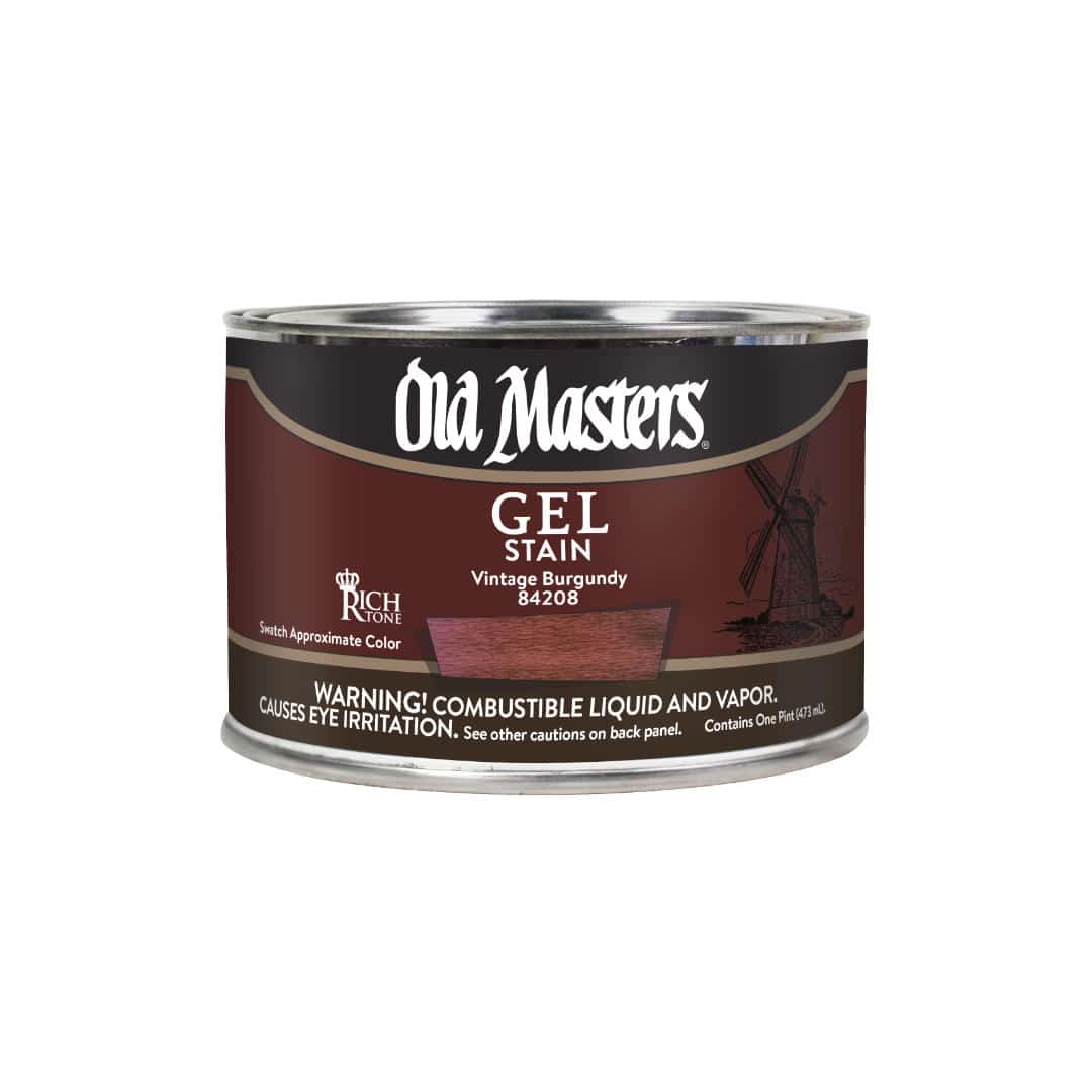 Old Masters Oil Based Gel Stain - Pint / Vintage Burgundy -